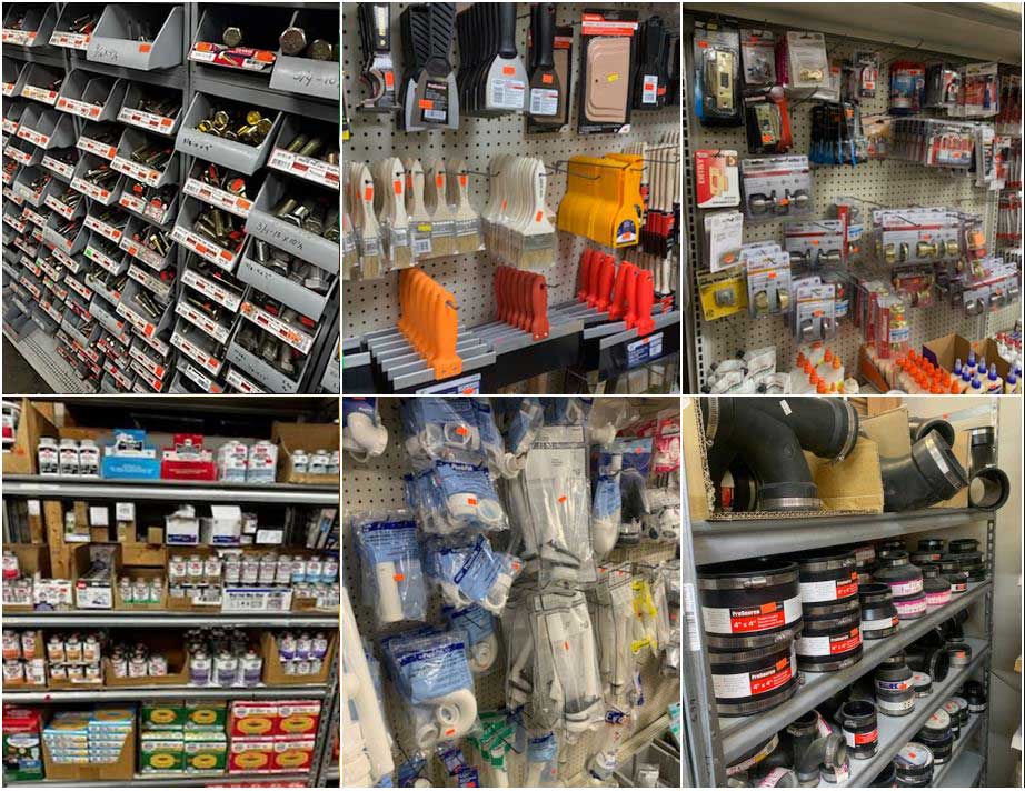 hardware store collage